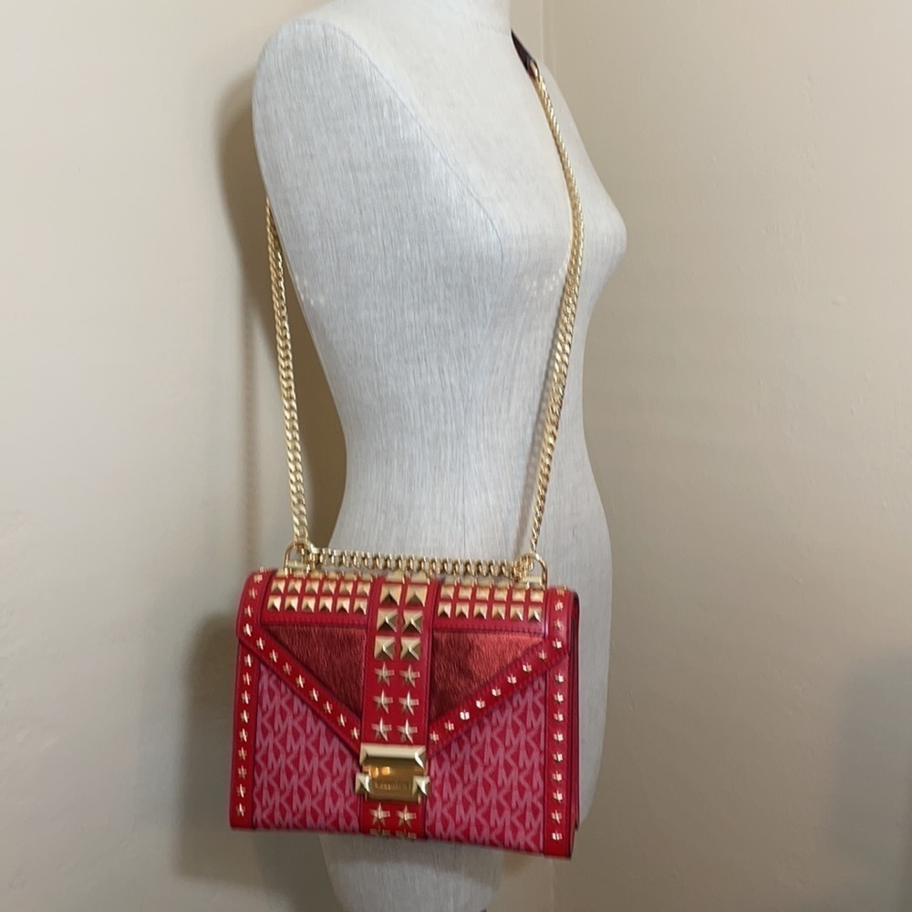 Michael Kors Whitney Star embellished bag red - Picture 5 of 12